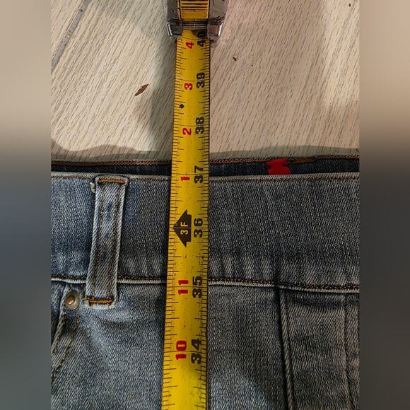 Spanx Womens Skinny Pull On Denim Jeans Size L Light Wash - Picture 7 of 8